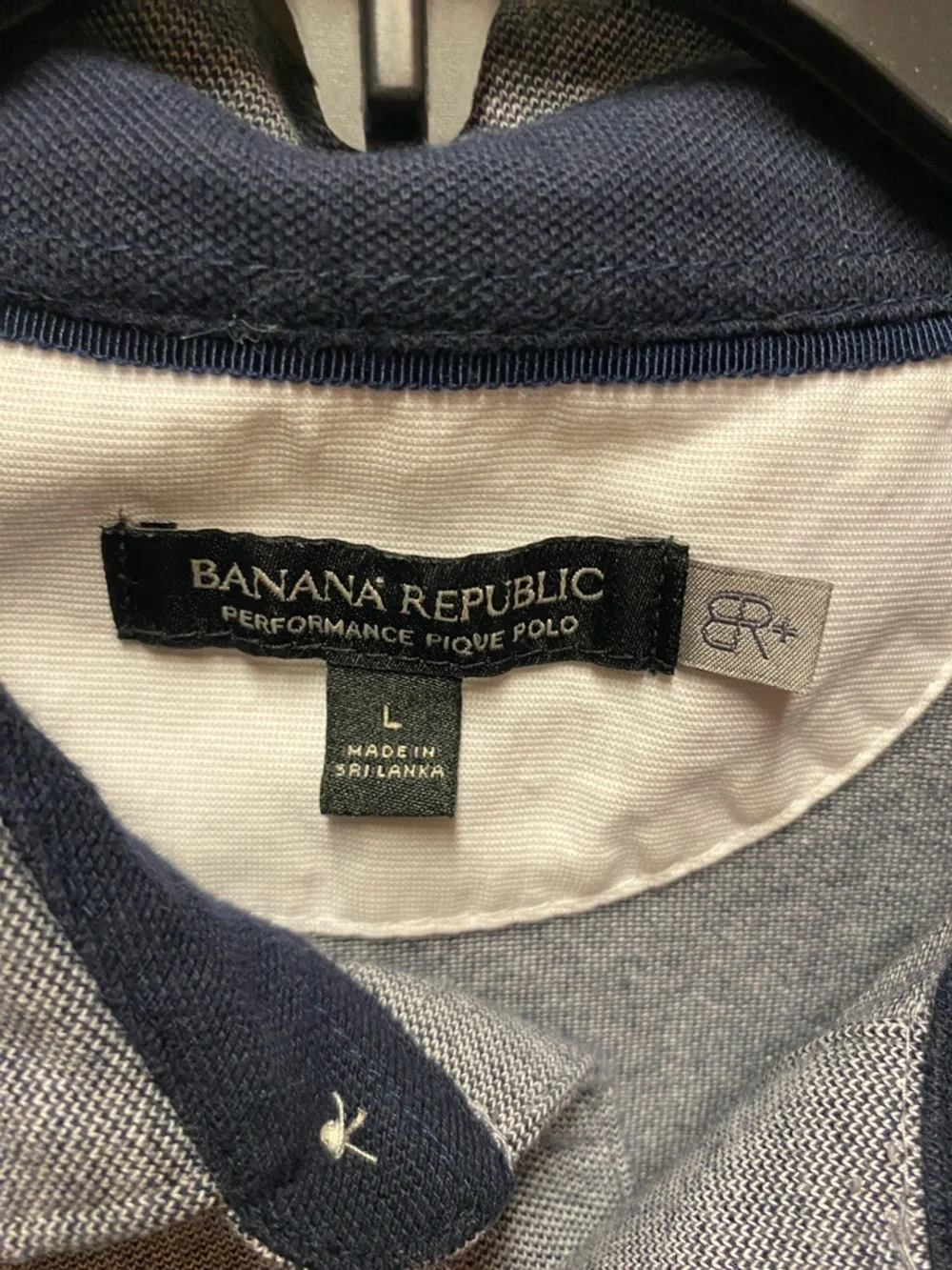 Banana Republic Men’s Short Sleeve Polo in Slate Blue Size Large